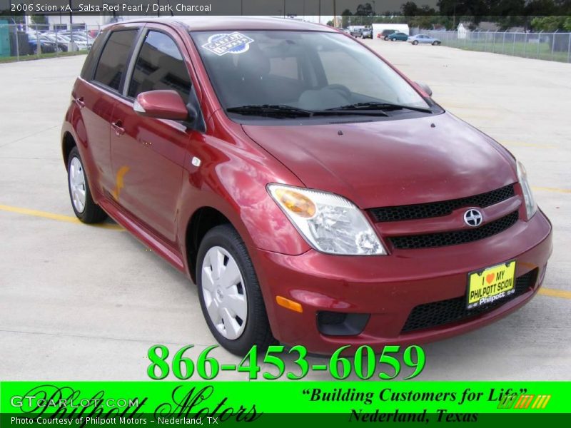 Salsa Red Pearl / Dark Charcoal 2006 Scion xA
