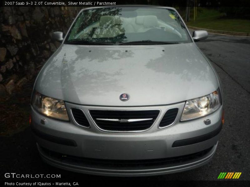 Silver Metallic / Parchment 2007 Saab 9-3 2.0T Convertible