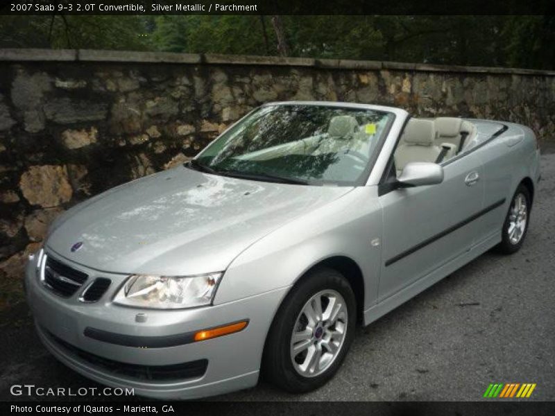 Silver Metallic / Parchment 2007 Saab 9-3 2.0T Convertible