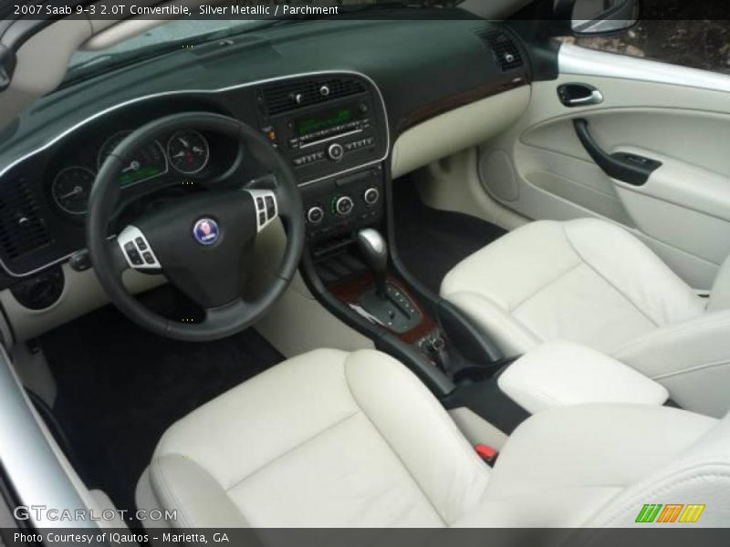 Silver Metallic / Parchment 2007 Saab 9-3 2.0T Convertible