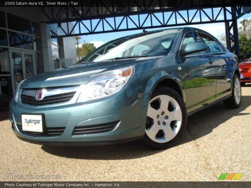 Silver Moss / Tan 2009 Saturn Aura XE