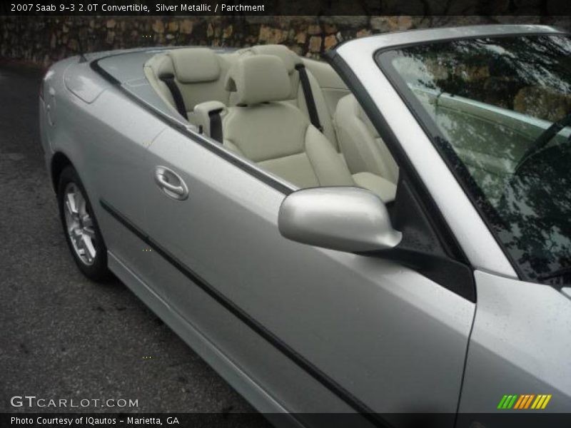 Silver Metallic / Parchment 2007 Saab 9-3 2.0T Convertible