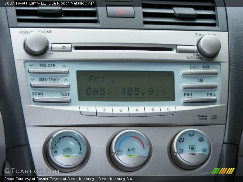 Blue Ribbon Metallic / Ash 2007 Toyota Camry LE