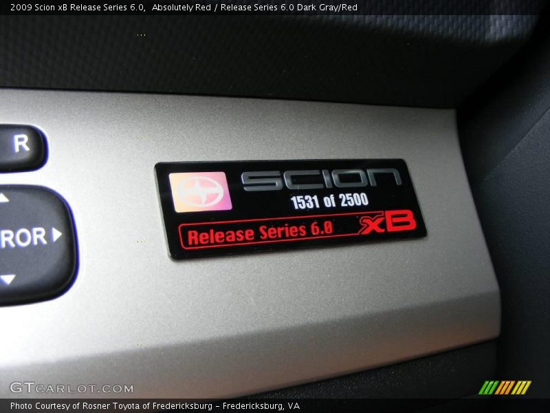 Absolutely Red / Release Series 6.0 Dark Gray/Red 2009 Scion xB Release Series 6.0