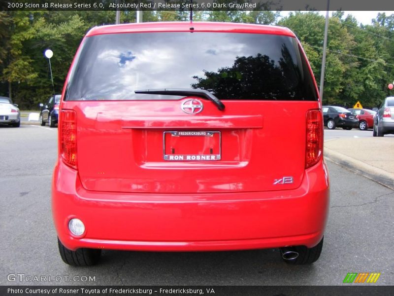 Absolutely Red / Release Series 6.0 Dark Gray/Red 2009 Scion xB Release Series 6.0