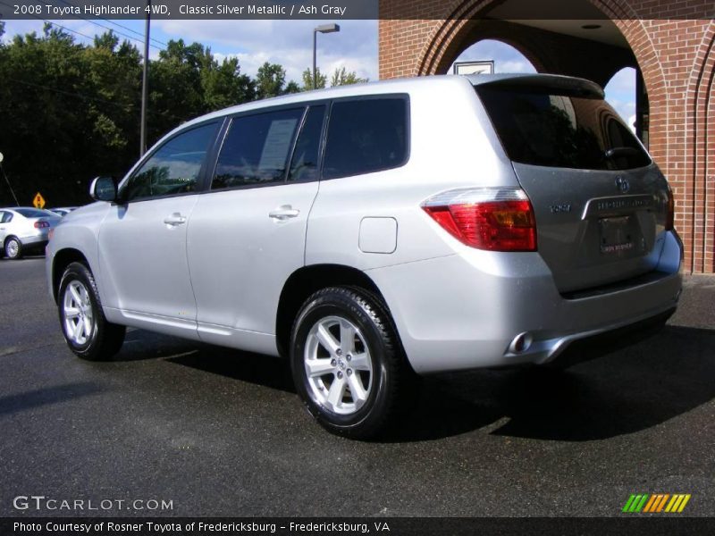 Classic Silver Metallic / Ash Gray 2008 Toyota Highlander 4WD