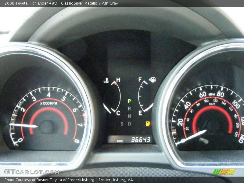 Classic Silver Metallic / Ash Gray 2008 Toyota Highlander 4WD