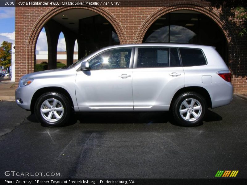 Classic Silver Metallic / Ash Gray 2008 Toyota Highlander 4WD