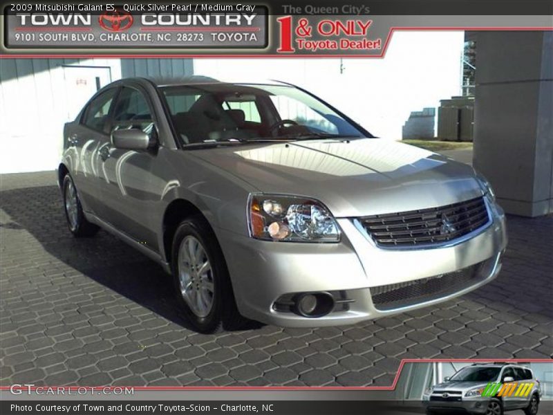 Quick Silver Pearl / Medium Gray 2009 Mitsubishi Galant ES