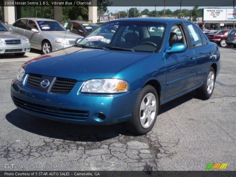 Vibrant Blue / Charcoal 2004 Nissan Sentra 1.8 S