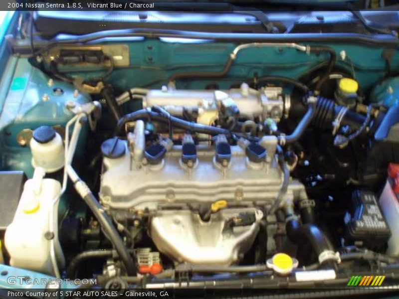 Vibrant Blue / Charcoal 2004 Nissan Sentra 1.8 S