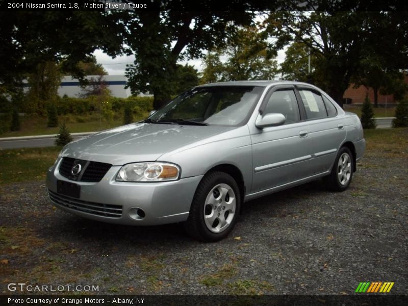 Molten Silver / Taupe 2004 Nissan Sentra 1.8