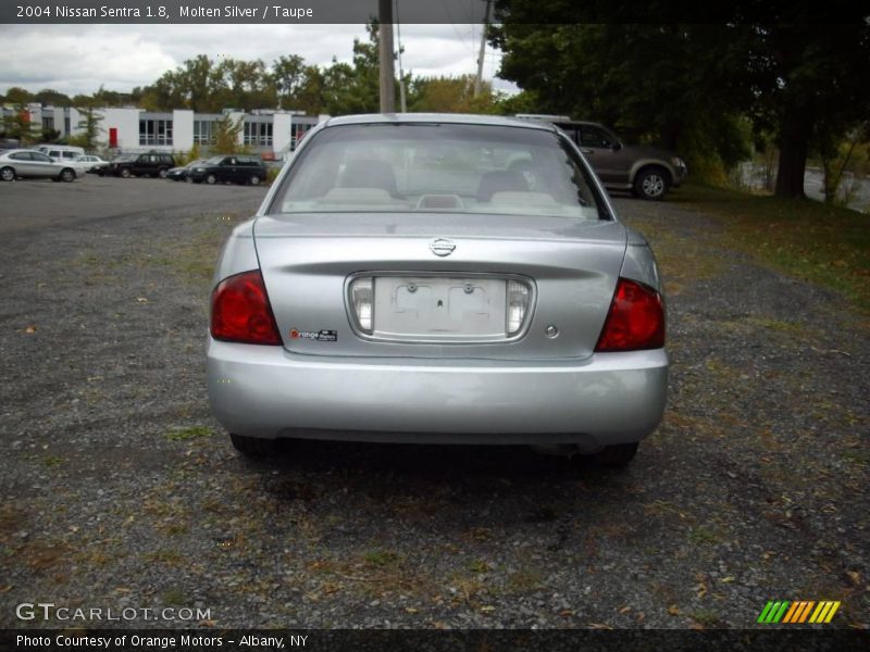 Molten Silver / Taupe 2004 Nissan Sentra 1.8