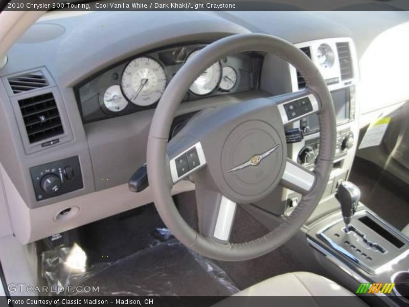 Cool Vanilla White / Dark Khaki/Light Graystone 2010 Chrysler 300 Touring