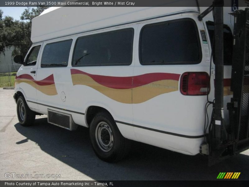 Bright White / Mist Gray 1999 Dodge Ram Van 3500 Maxi Commercial