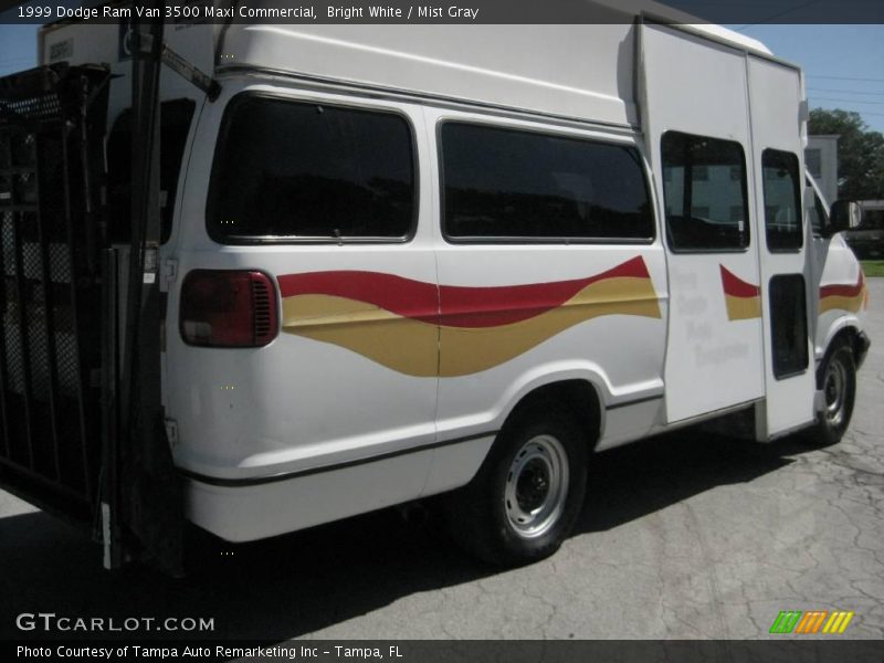 Bright White / Mist Gray 1999 Dodge Ram Van 3500 Maxi Commercial