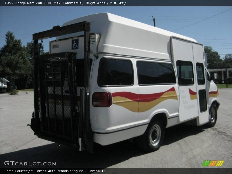 Bright White / Mist Gray 1999 Dodge Ram Van 3500 Maxi Commercial