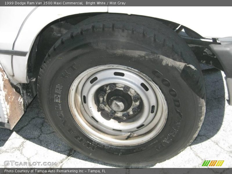 Bright White / Mist Gray 1999 Dodge Ram Van 3500 Maxi Commercial