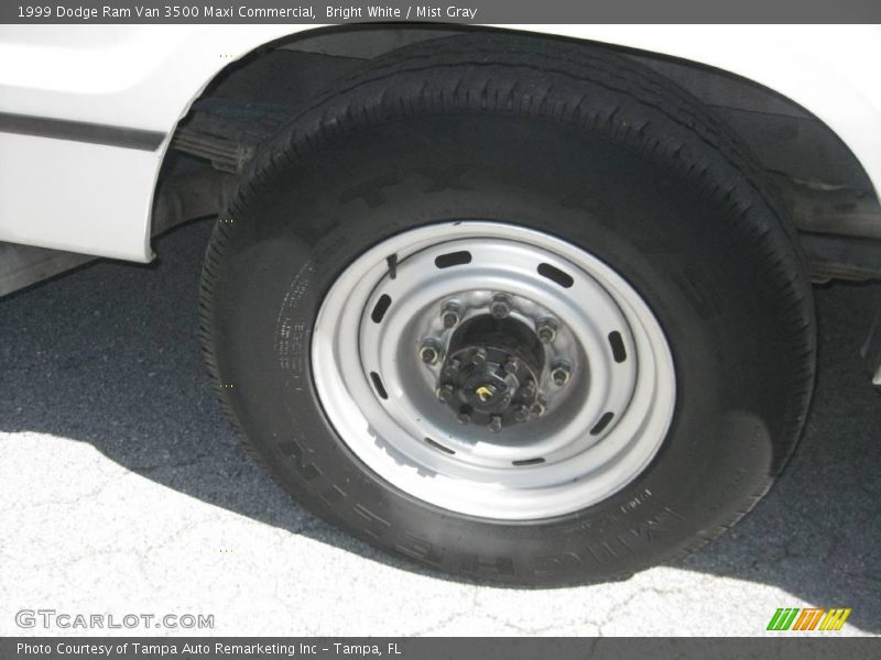 Bright White / Mist Gray 1999 Dodge Ram Van 3500 Maxi Commercial