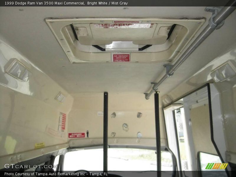 Bright White / Mist Gray 1999 Dodge Ram Van 3500 Maxi Commercial