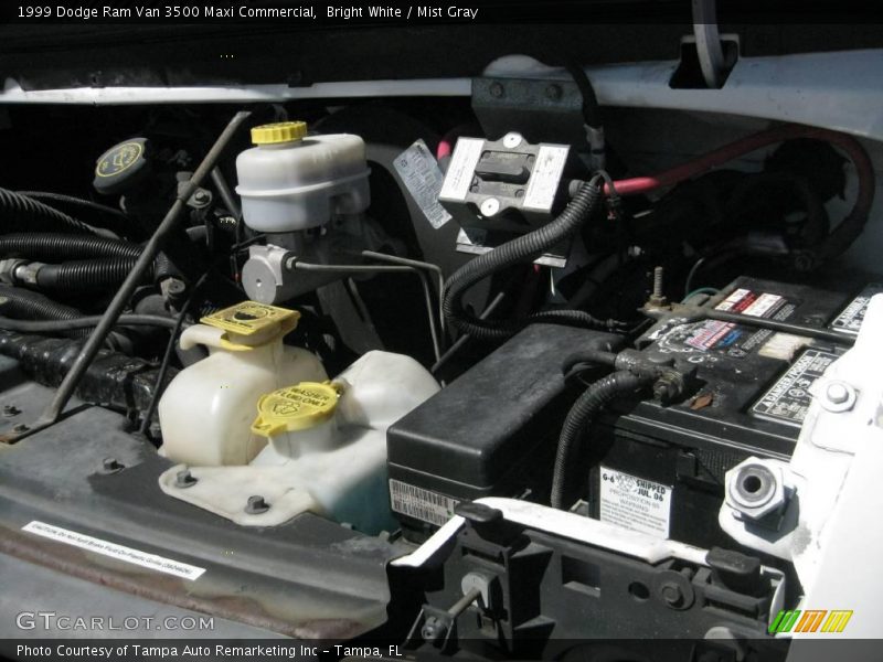 Bright White / Mist Gray 1999 Dodge Ram Van 3500 Maxi Commercial