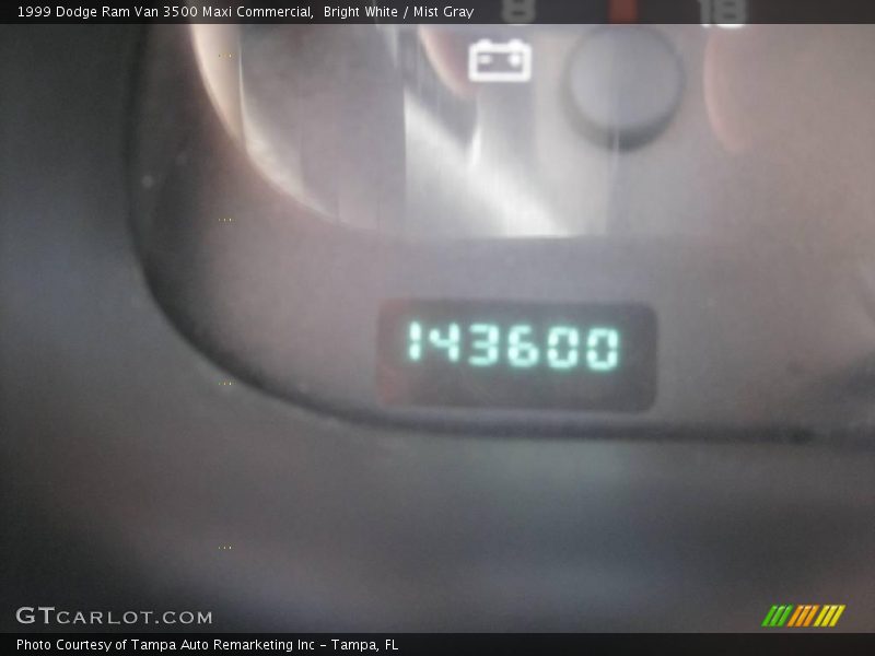 Bright White / Mist Gray 1999 Dodge Ram Van 3500 Maxi Commercial