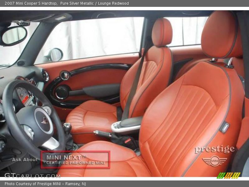 Pure Silver Metallic / Lounge Redwood 2007 Mini Cooper S Hardtop
