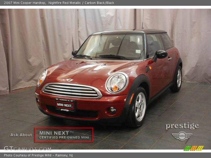 Nightfire Red Metallic / Carbon Black/Black 2007 Mini Cooper Hardtop