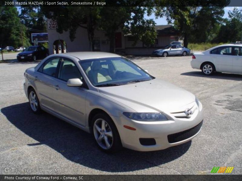 Smokestone / Beige 2008 Mazda MAZDA6 i Sport Sedan