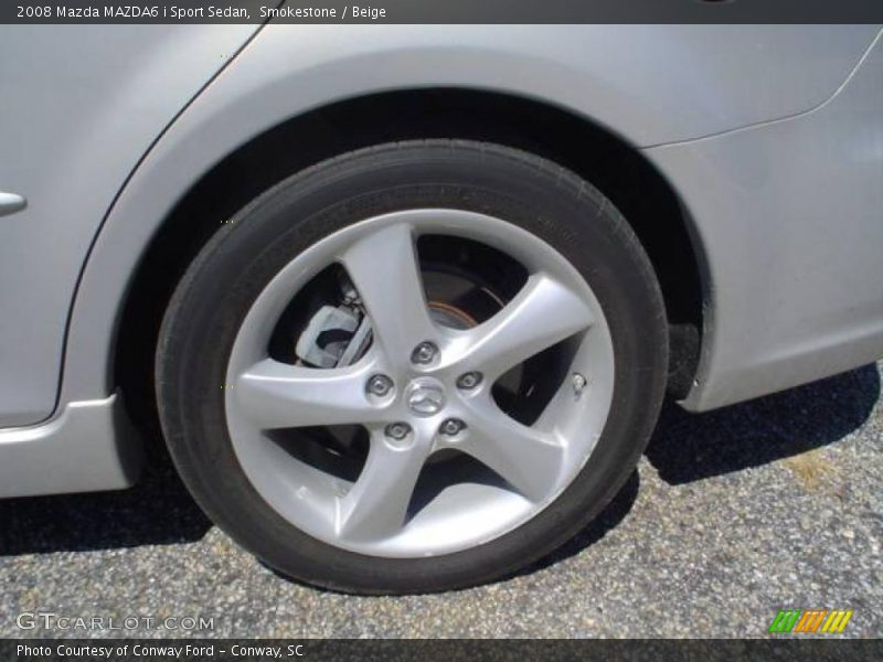 Smokestone / Beige 2008 Mazda MAZDA6 i Sport Sedan