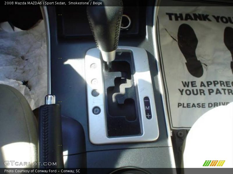 Smokestone / Beige 2008 Mazda MAZDA6 i Sport Sedan