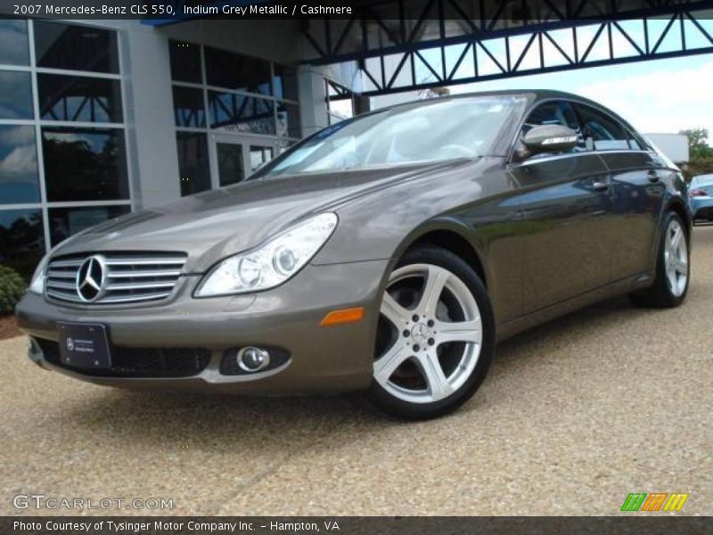 Indium Grey Metallic / Cashmere 2007 Mercedes-Benz CLS 550