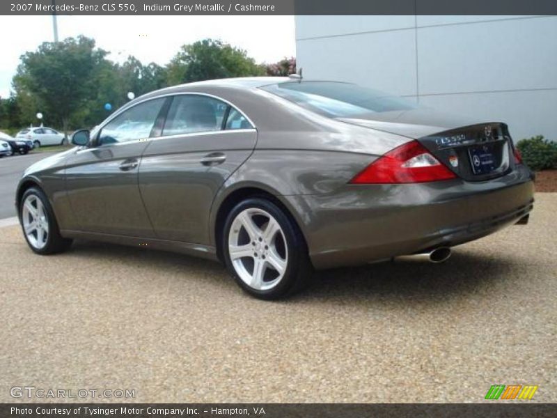 Indium Grey Metallic / Cashmere 2007 Mercedes-Benz CLS 550