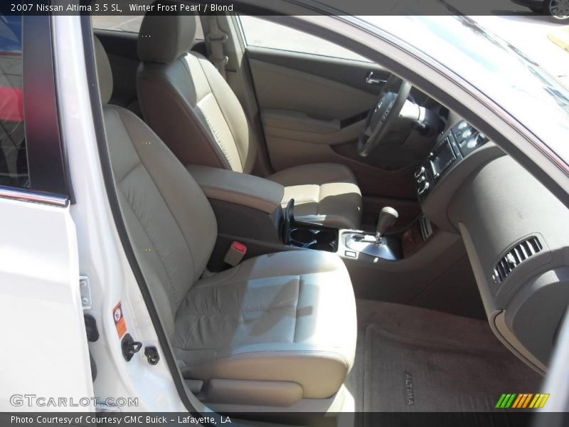 Winter Frost Pearl / Blond 2007 Nissan Altima 3.5 SL