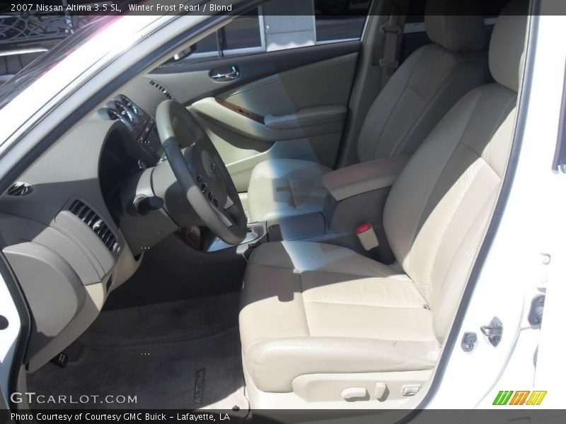 Winter Frost Pearl / Blond 2007 Nissan Altima 3.5 SL