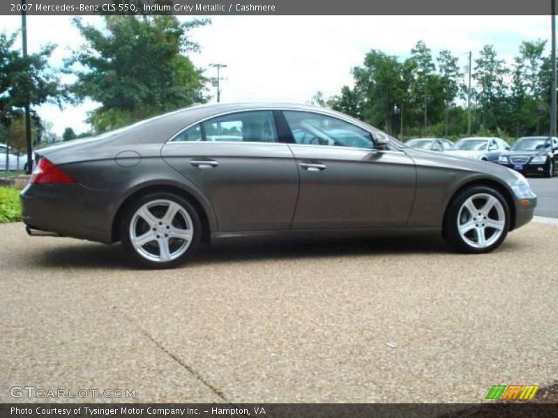 Indium Grey Metallic / Cashmere 2007 Mercedes-Benz CLS 550