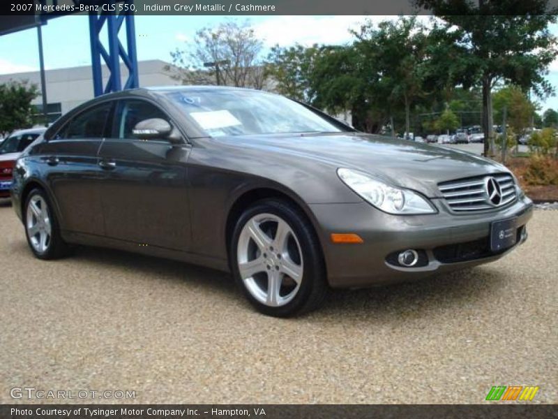 Indium Grey Metallic / Cashmere 2007 Mercedes-Benz CLS 550