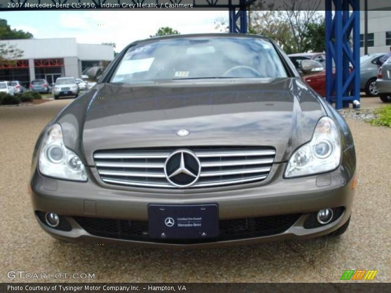 Indium Grey Metallic / Cashmere 2007 Mercedes-Benz CLS 550