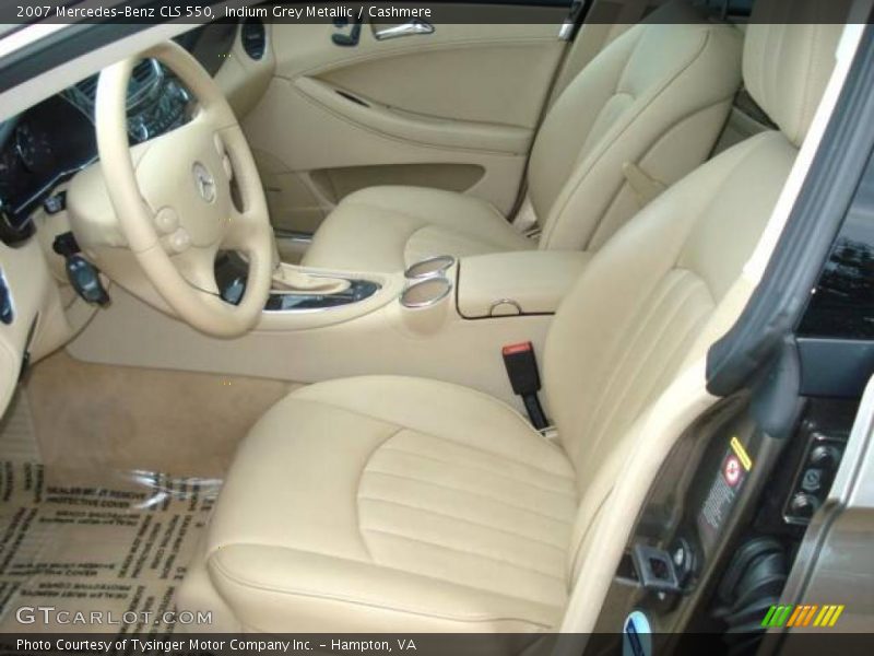 Indium Grey Metallic / Cashmere 2007 Mercedes-Benz CLS 550