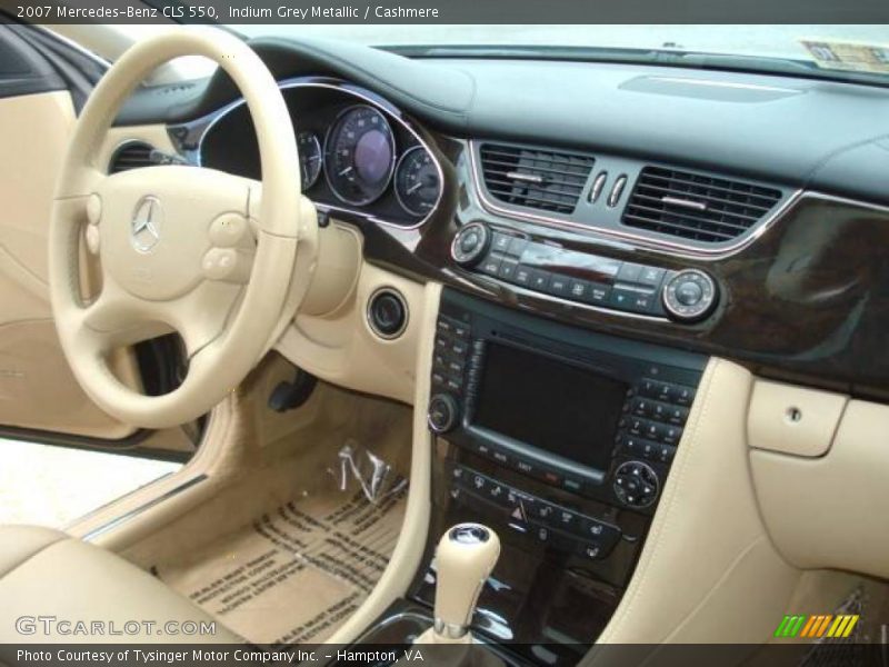 Indium Grey Metallic / Cashmere 2007 Mercedes-Benz CLS 550