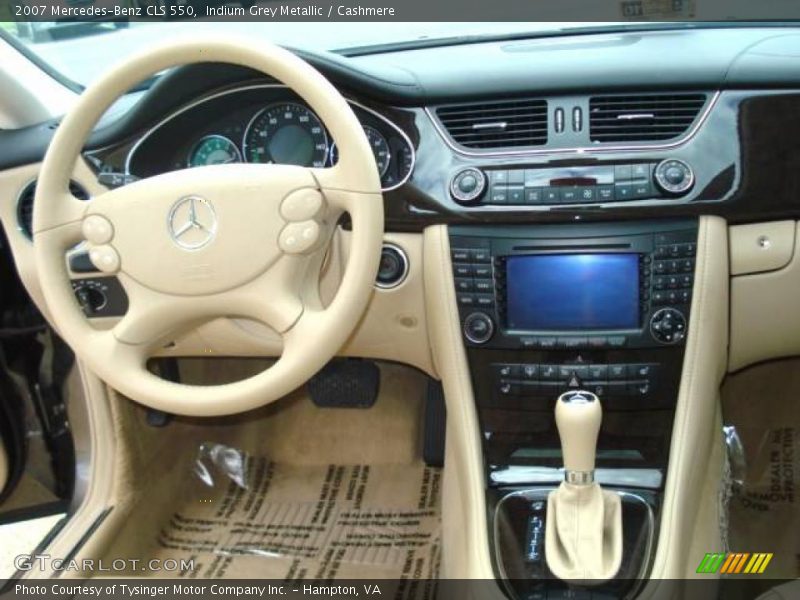 Indium Grey Metallic / Cashmere 2007 Mercedes-Benz CLS 550