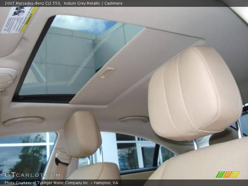 Indium Grey Metallic / Cashmere 2007 Mercedes-Benz CLS 550