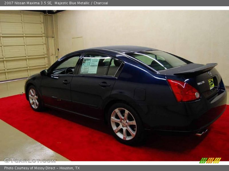 Majestic Blue Metallic / Charcoal 2007 Nissan Maxima 3.5 SE