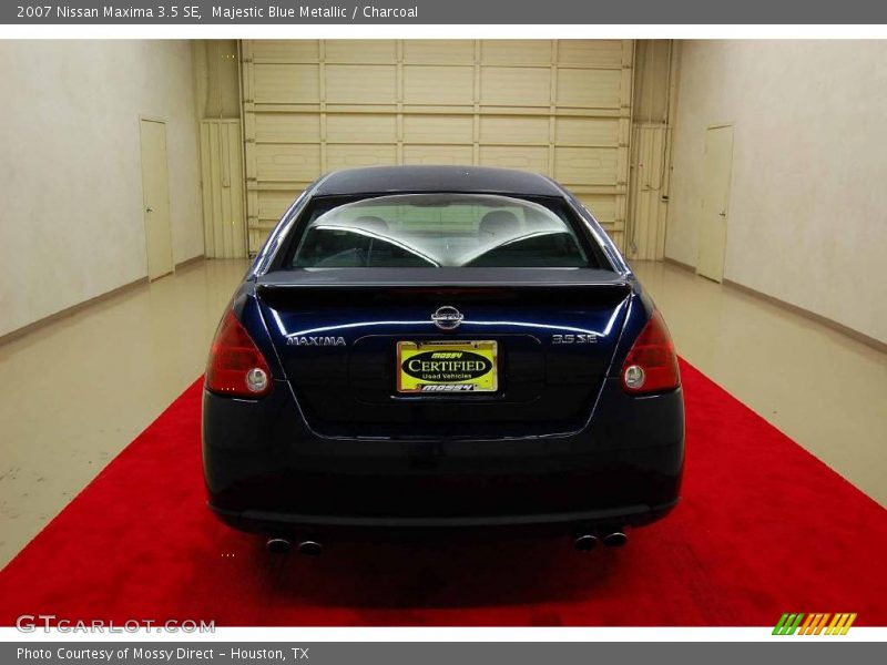 Majestic Blue Metallic / Charcoal 2007 Nissan Maxima 3.5 SE