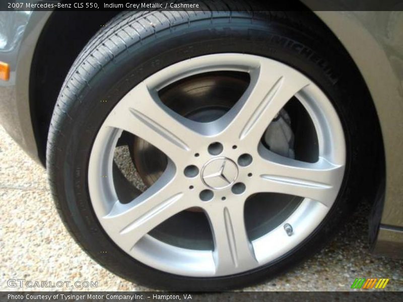 Indium Grey Metallic / Cashmere 2007 Mercedes-Benz CLS 550