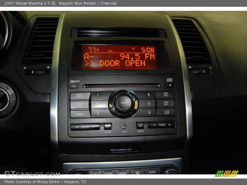Majestic Blue Metallic / Charcoal 2007 Nissan Maxima 3.5 SE