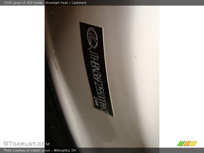 Moonlight Pearl / Cashmere 2005 Lexus LS 430 Sedan