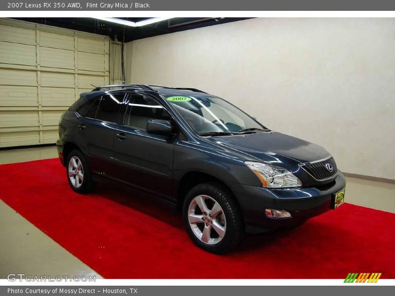 Flint Gray Mica / Black 2007 Lexus RX 350 AWD