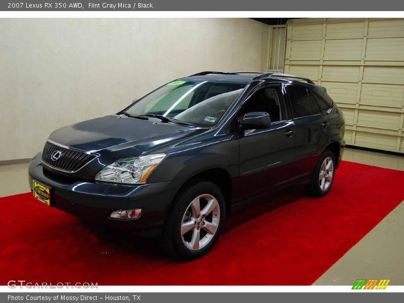 Flint Gray Mica / Black 2007 Lexus RX 350 AWD