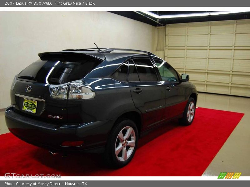 Flint Gray Mica / Black 2007 Lexus RX 350 AWD